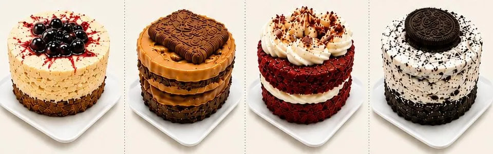 Tortas: cheesecake, chocotorta, red velvet y torta Oreo