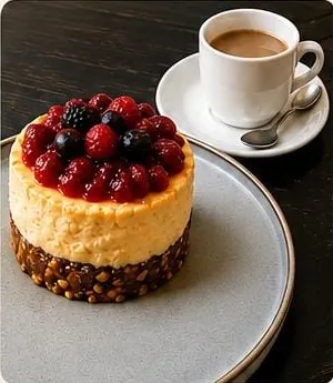 Combo 4: torta y café con leche